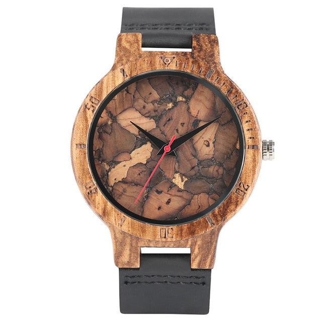 FEUILLES MORTES WOODEN WATCH