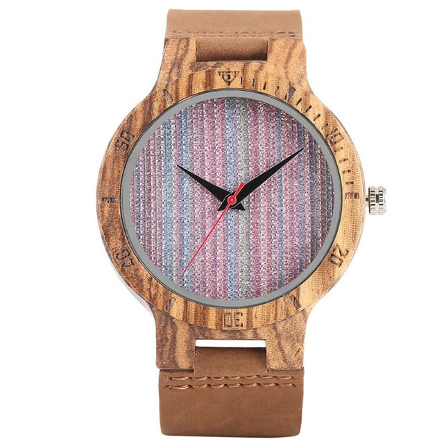 FEUILLES MORTES WOODEN WATCH
