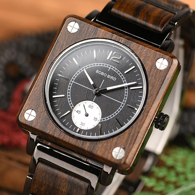 MARQUE DE LUXE WOODEN WATCH